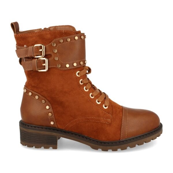 Botin de Tacon con Tachuelas y Cremallera