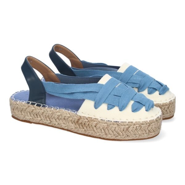 Alpargata Plana Estilo Valenciana para Mujer con Yute, Comodas y Elegantes, Dise?o Moderno con Cintas
