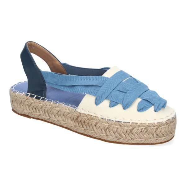 Alpargata Plana Estilo Valenciana para Mujer con Yute, Comodas y Elegantes, Dise?o Moderno con Cintas - Imagen 3