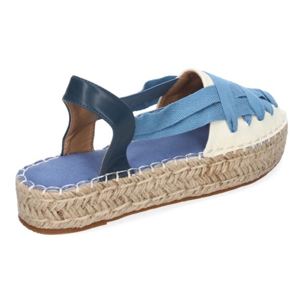 Alpargata Plana Estilo Valenciana para Mujer con Yute, Comodas y Elegantes, Dise?o Moderno con Cintas - Imagen 4