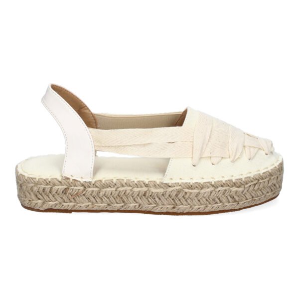 Alpargata Plana Estilo Valenciana para Mujer con Yute, Comodas y Elegantes, Dise?o Moderno con Cintas - Imagen 2