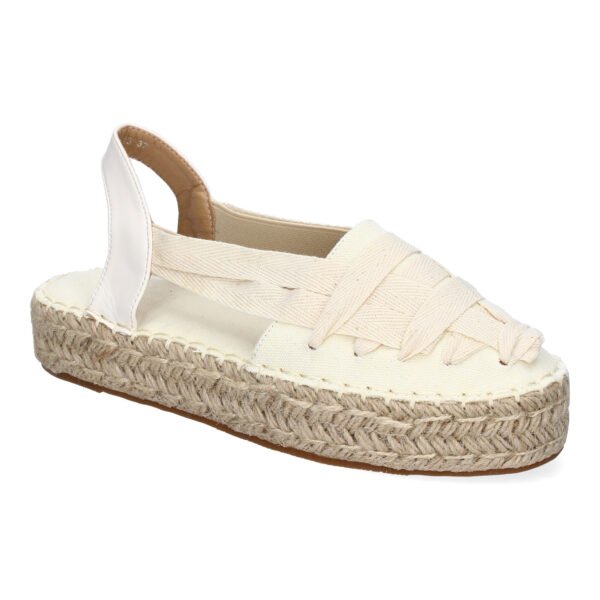 Alpargata Plana Estilo Valenciana para Mujer con Yute, Comodas y Elegantes, Dise?o Moderno con Cintas - Imagen 3