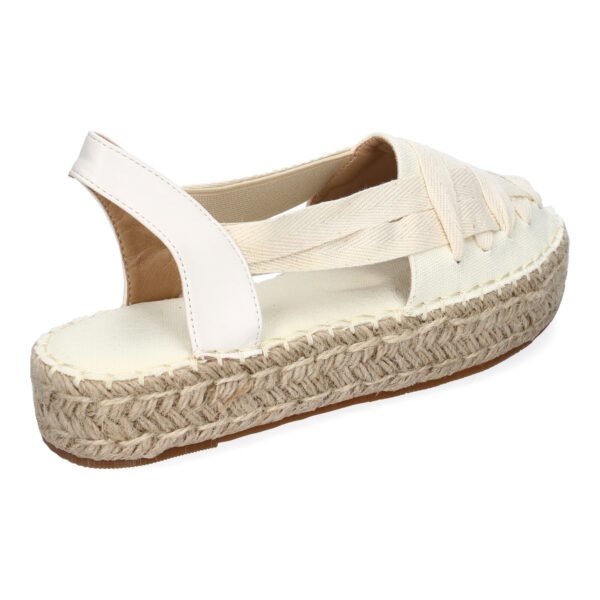 Alpargata Plana Estilo Valenciana para Mujer con Yute, Comodas y Elegantes, Dise?o Moderno con Cintas - Imagen 4