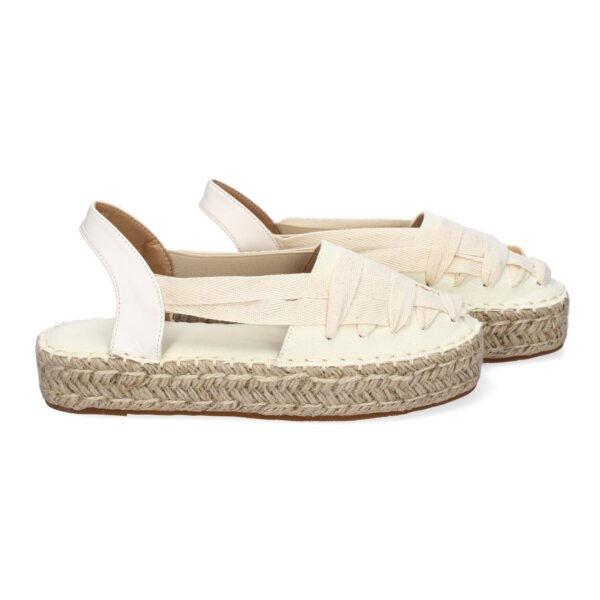 Alpargata Plana Estilo Valenciana para Mujer con Yute, Comodas y Elegantes, Dise?o Moderno con Cintas - Imagen 5