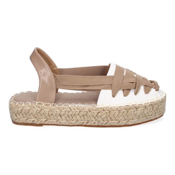 Alpargata Plana Estilo Valenciana para Mujer con Yute, Comodas y Elegantes, Dise?o Moderno con Cintas - Imagen 2