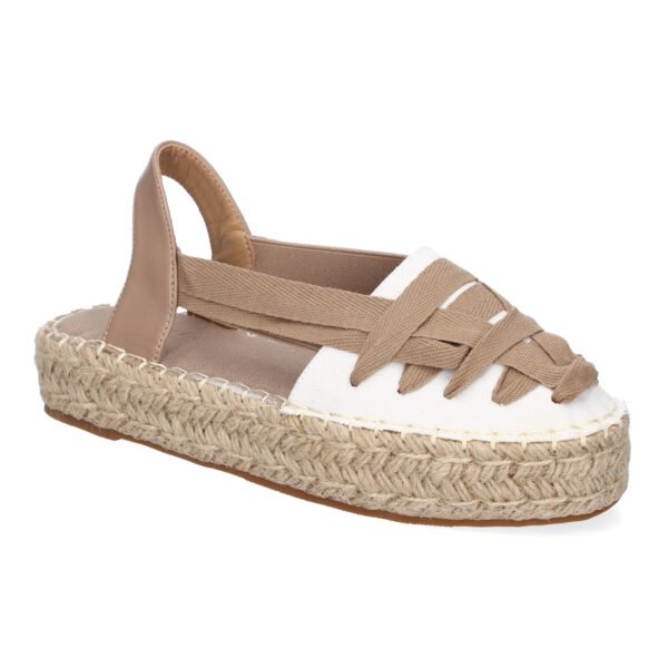 Alpargata Plana Estilo Valenciana para Mujer con Yute, Comodas y Elegantes, Dise?o Moderno con Cintas - Imagen 3