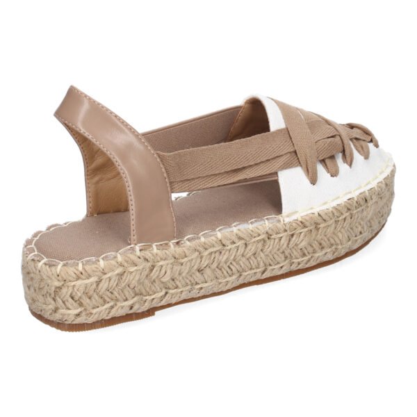Alpargata Plana Estilo Valenciana para Mujer con Yute, Comodas y Elegantes, Dise?o Moderno con Cintas - Imagen 4