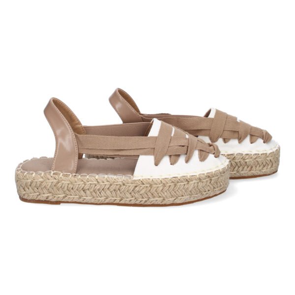Alpargata Plana Estilo Valenciana para Mujer con Yute, Comodas y Elegantes, Dise?o Moderno con Cintas - Imagen 5