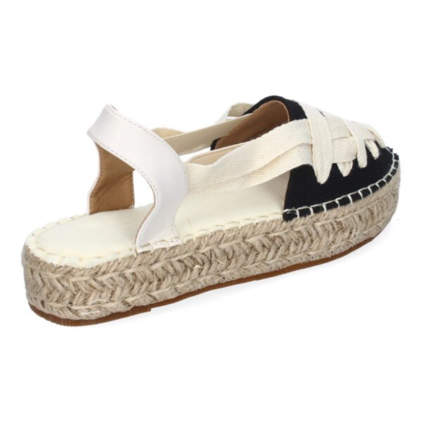 Alpargata Plana Estilo Valenciana para Mujer con Yute, Comodas y Elegantes, Dise?o Moderno con Cintas - Imagen 4