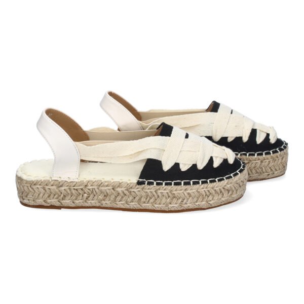 Alpargata Plana Estilo Valenciana para Mujer con Yute, Comodas y Elegantes, Dise?o Moderno con Cintas - Imagen 5
