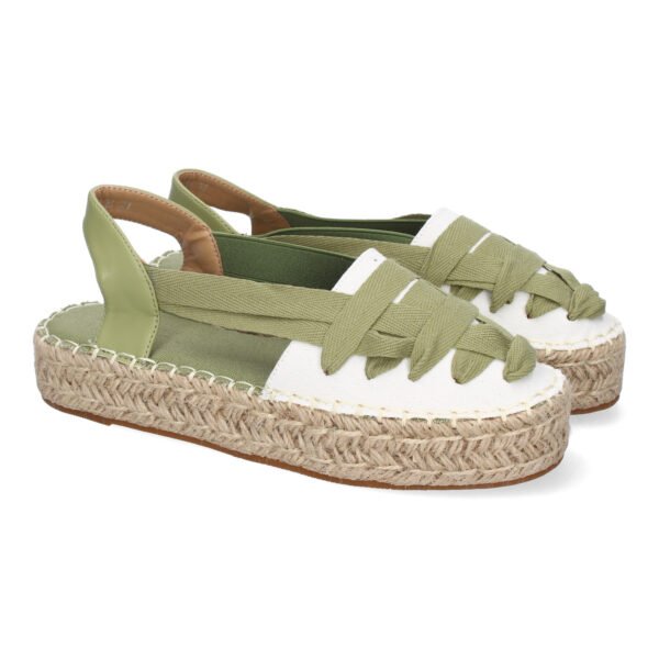 Alpargata Plana Estilo Valenciana para Mujer con Yute, Comodas y Elegantes, Dise?o Moderno con Cintas