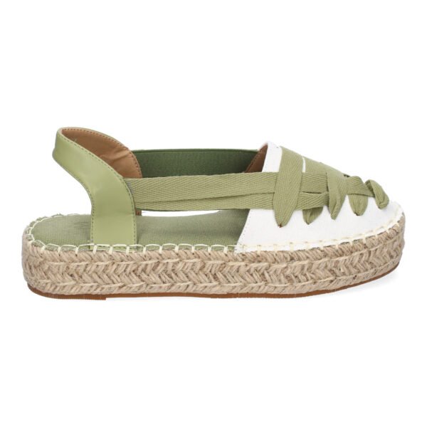 Alpargata Plana Estilo Valenciana para Mujer con Yute, Comodas y Elegantes, Dise?o Moderno con Cintas - Imagen 2