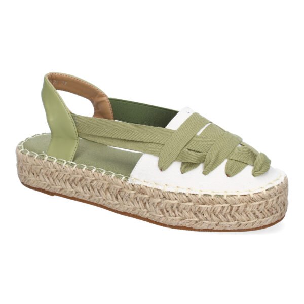 Alpargata Plana Estilo Valenciana para Mujer con Yute, Comodas y Elegantes, Dise?o Moderno con Cintas - Imagen 3