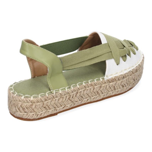 Alpargata Plana Estilo Valenciana para Mujer con Yute, Comodas y Elegantes, Dise?o Moderno con Cintas - Imagen 4