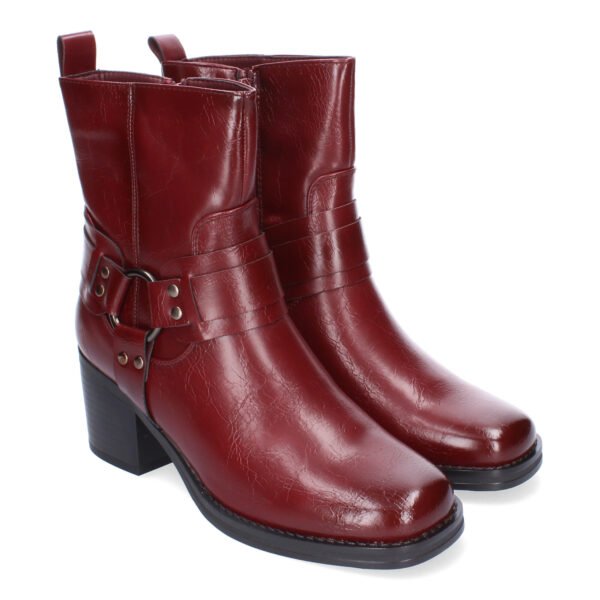 Botines de Tac?n para Mujer, Elegantes Adorno de Hebilla