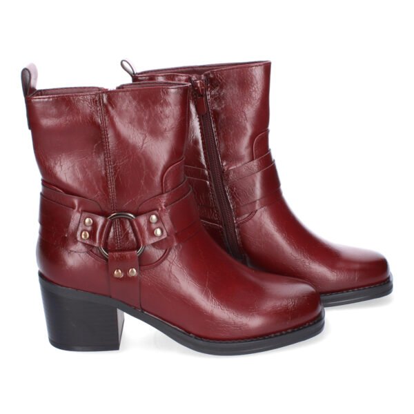 Botines de Tac?n para Mujer, Elegantes Adorno de Hebilla - Imagen 5