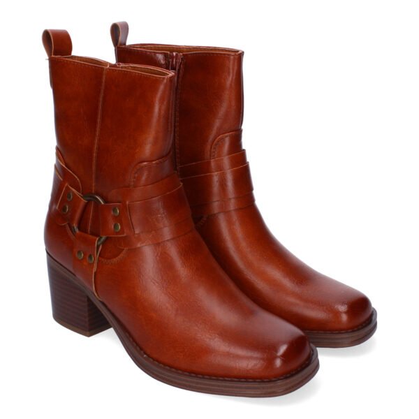 Botines de Tac?n para Mujer, Elegantes Adorno de Hebilla