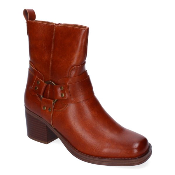 Botines de Tac?n para Mujer, Elegantes Adorno de Hebilla - Imagen 3