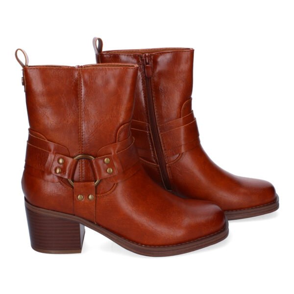 Botines de Tac?n para Mujer, Elegantes Adorno de Hebilla - Imagen 5