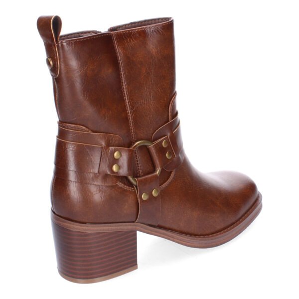 Botines de Tac?n para Mujer, Elegantes Adorno de Hebilla - Imagen 4