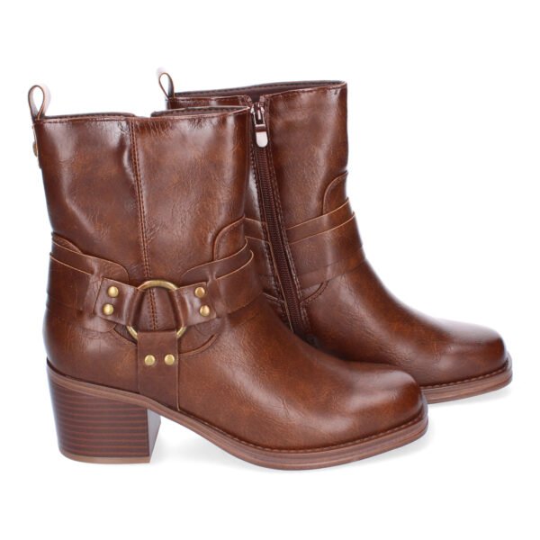 Botines de Tac?n para Mujer, Elegantes Adorno de Hebilla - Imagen 5