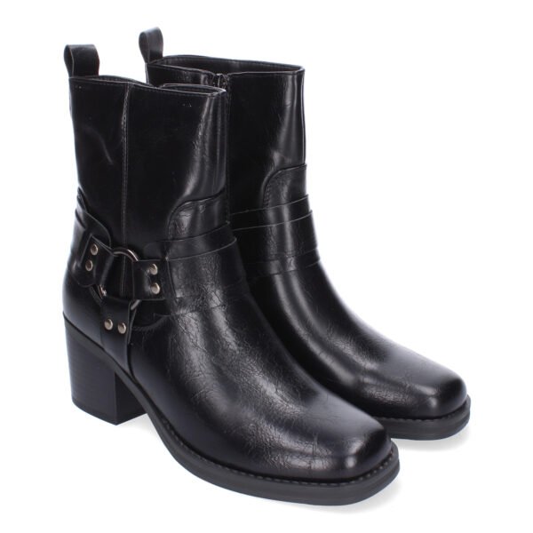 Botines de Tac?n para Mujer, Elegantes Adorno de Hebilla