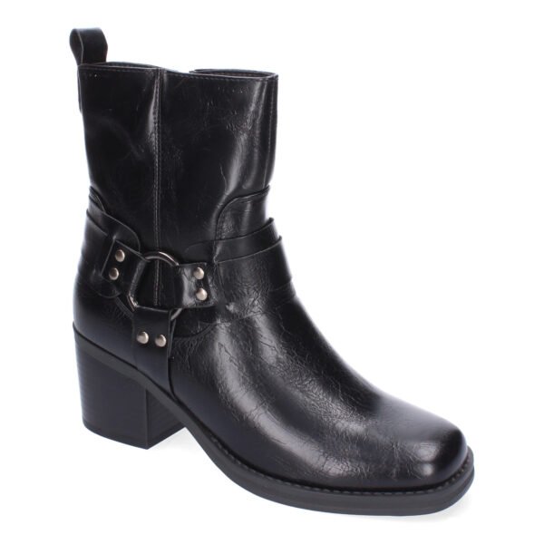 Botines de Tac?n para Mujer, Elegantes Adorno de Hebilla - Imagen 3