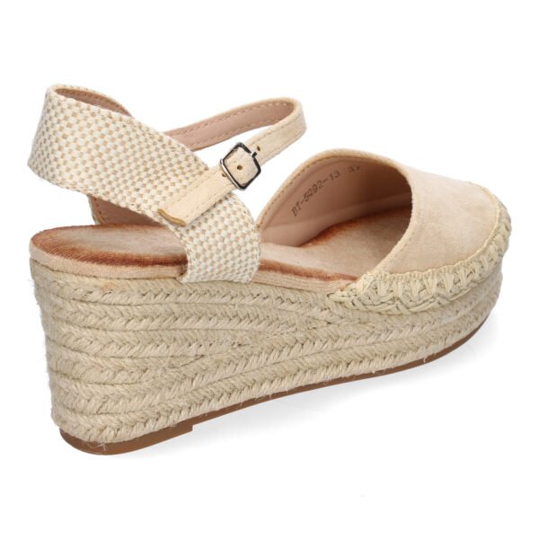 Sandalia de Cu?a de Yute para Mujer, Comodas y Elegantes con Detalles Trenzados - Imagen 4
