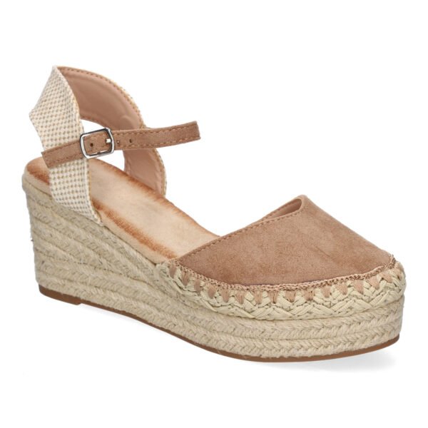 Sandalia de Cu?a de Yute para Mujer, Comodas y Elegantes con Detalles Trenzados - Imagen 3