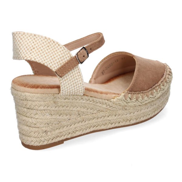 Sandalia de Cu?a de Yute para Mujer, Comodas y Elegantes con Detalles Trenzados - Imagen 4