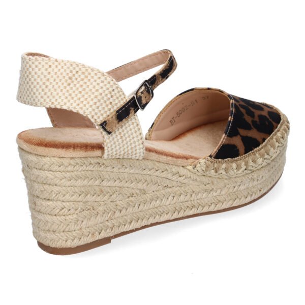 Sandalia de Cu?a de Yute para Mujer, Comodas y Elegantes con Detalles Trenzados - Imagen 4