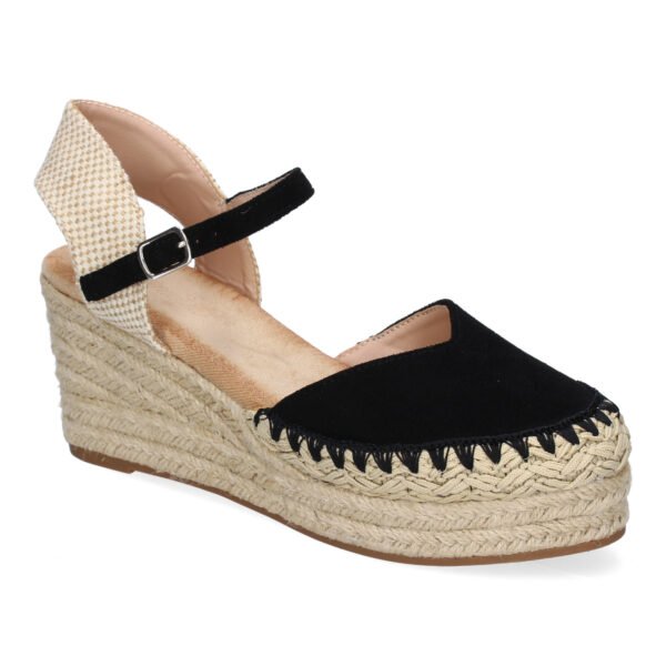 Sandalia de Cu?a de Yute para Mujer, Comodas y Elegantes con Detalles Trenzados - Imagen 3