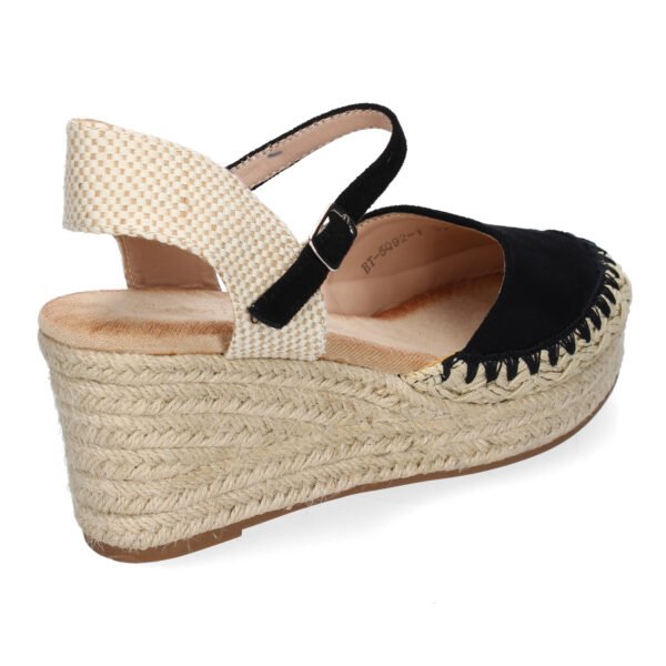 Sandalia de Cu?a de Yute para Mujer, Comodas y Elegantes con Detalles Trenzados - Imagen 4