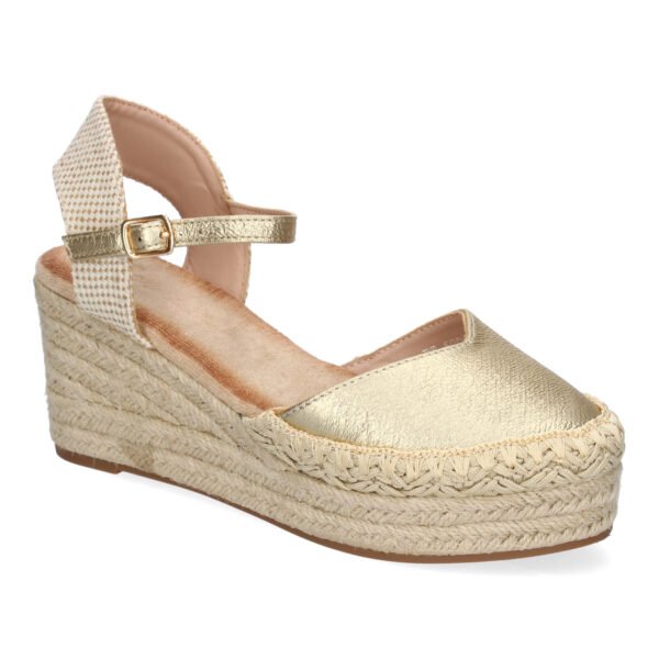 Sandalia de Cu?a de Yute para Mujer, Comodas y Elegantes con Detalles Trenzados - Imagen 4