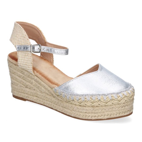 Sandalia de Cu?a de Yute para Mujer, Comodas y Elegantes con Detalles Trenzados - Imagen 3