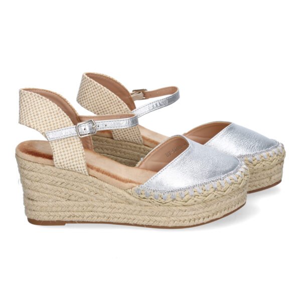 Sandalia de Cu?a de Yute para Mujer, Comodas y Elegantes con Detalles Trenzados - Imagen 5
