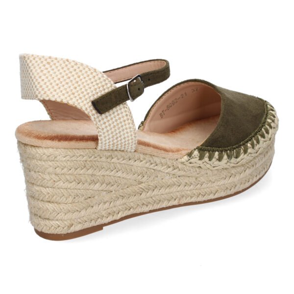 Sandalia de Cu?a de Yute para Mujer, Comodas y Elegantes con Detalles Trenzados - Imagen 4