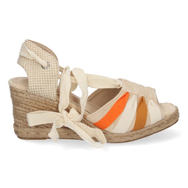 Sandalia de Cu?a con Cordones - Imagen 2