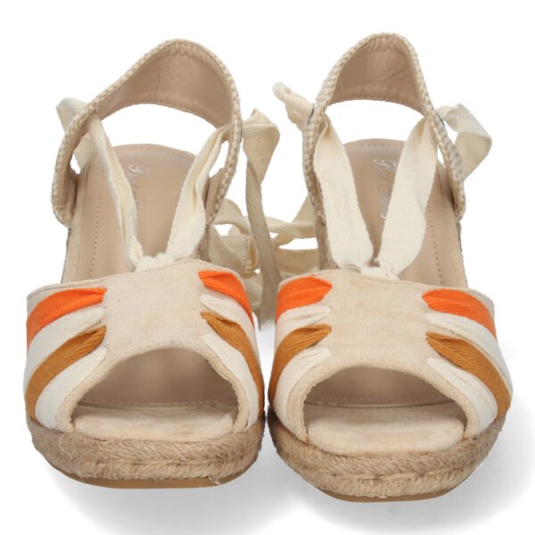 Sandalia de Cu?a con Cordones - Imagen 4
