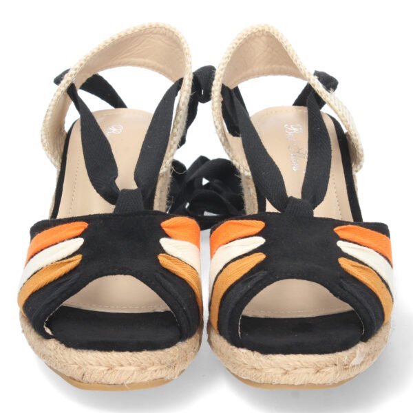 Sandalia de Cu?a con Cordones - Imagen 4