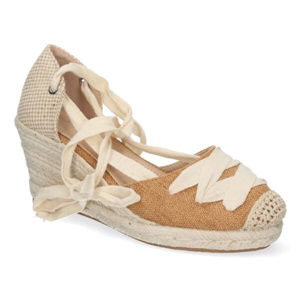 Sandalia de Cu?a con Cordones - Imagen 3