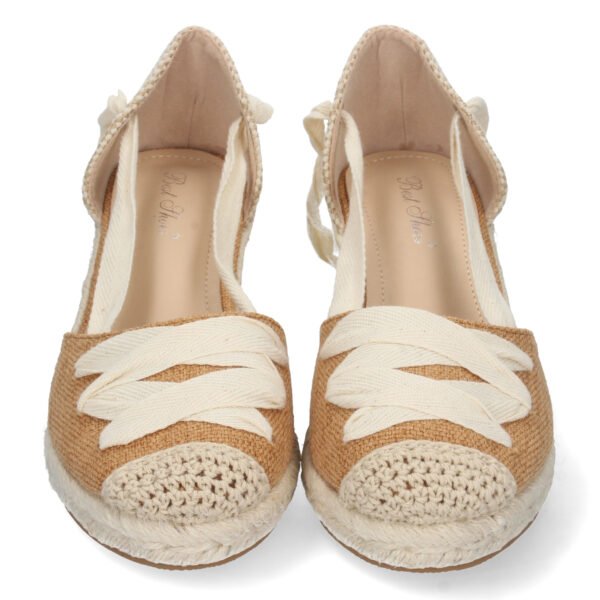 Sandalia de Cu?a con Cordones - Imagen 4