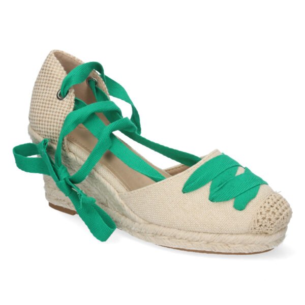 Sandalia de Cu?a con Cordones - Imagen 3