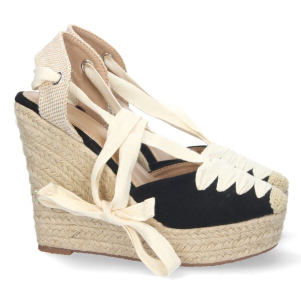 Sandalia de Cu?a con Cordones