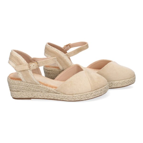 Sandalia de Cu?a de Yute para Mujer, Comodas y Elegantes, Dise?o Moderno con Tira Decorativa - Imagen 5