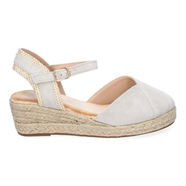 Sandalia de Cu?a de Yute para Mujer, Comodas y Elegantes, Dise?o Moderno con Tira Decorativa - Imagen 2