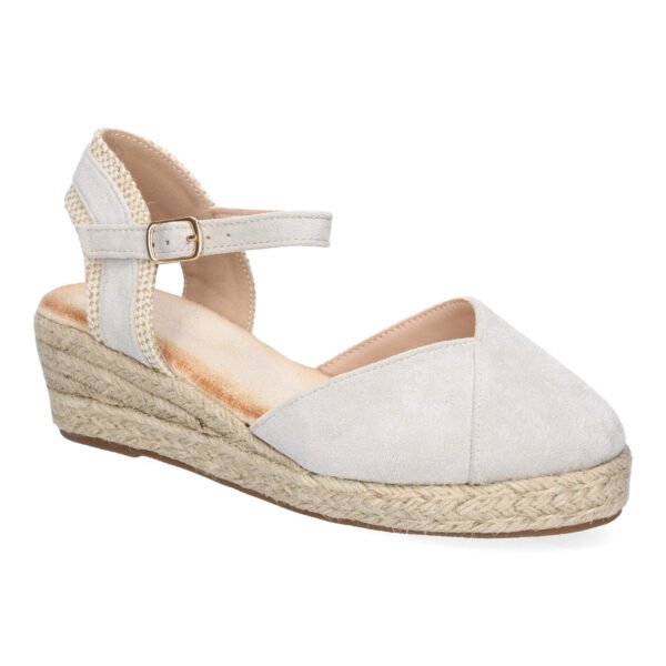 Sandalia de Cu?a de Yute para Mujer, Comodas y Elegantes, Dise?o Moderno con Tira Decorativa - Imagen 3