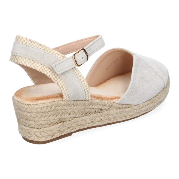 Sandalia de Cu?a de Yute para Mujer, Comodas y Elegantes, Dise?o Moderno con Tira Decorativa - Imagen 4