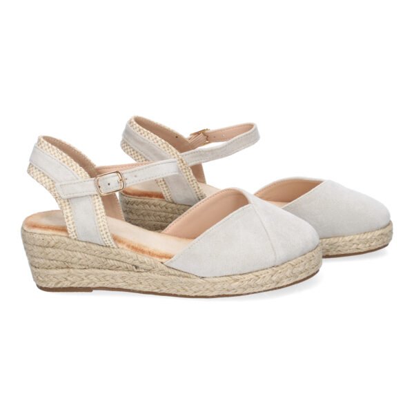Sandalia de Cu?a de Yute para Mujer, Comodas y Elegantes, Dise?o Moderno con Tira Decorativa - Imagen 5
