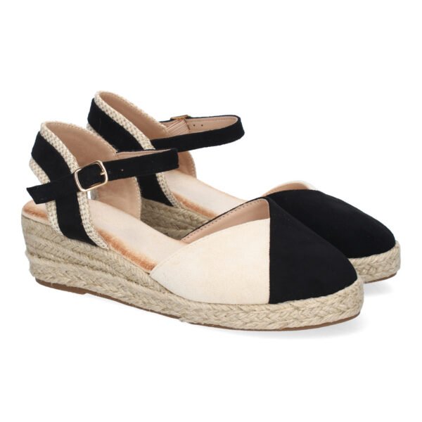 Sandalia de Cu?a de Yute para Mujer, Comodas y Elegantes, Dise?o Moderno con Tira Decorativa